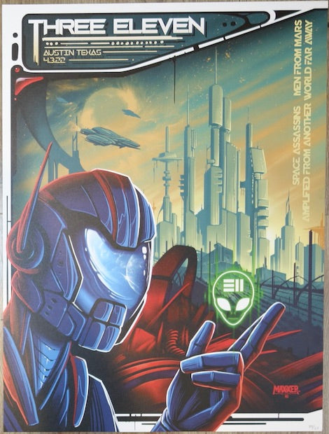 2022 311 - Austin Silkscreen Concert Poster by Maxx242