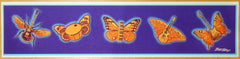 2013 Butterfly Bee Instruments - Purple Silkscreen Handbill by Emek