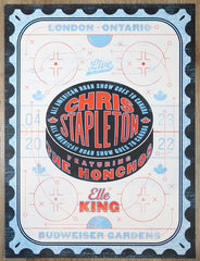 2022 Chris Stapleton - London ON Silkscreen Concert Poster by Jose Garcia