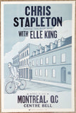 2022 Chris Stapleton - Montreal Letterpress Concert Poster by Camp Nevernice