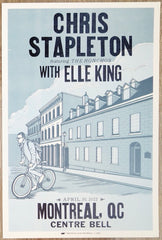 2022 Chris Stapleton - Montreal Letterpress Concert Poster by Camp Nevernice