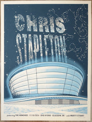 2024 Chris Stapleton - Glasgow Silkscreen Concert Poster by Andy Vastagh