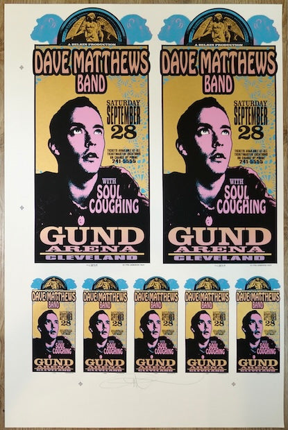 1996 Dave Matthews Band - Cleveland Uncut Proof Sheet by Mark Arminski (MA-9631)