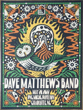 2022 Dave Matthews Band - Charlotte Silkscreen Concert Poster by Joshua Noom