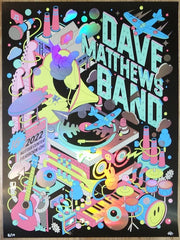2022 Dave Matthews Band - Fairborn Foil Variant Concert Poster by Alejandro Parrilla