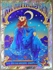 2023 Dave Matthews Band - Alpharetta Foil Variant Concert Poster by Helen Kennedy