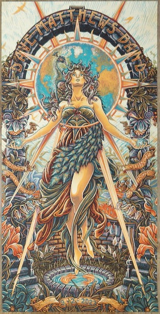 2023 Dave Matthews Band - Gorge II Silkscreen Concert Poster by Luke Martin