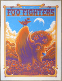 2024 Foo Fighters - Denver Silkscreen Concert Poster by Helen Kennedy