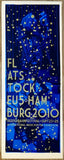 2010 Reeperbahn Festival/Flatstock - Hamburg Bright-Blue Event Poster by Guy Burwell