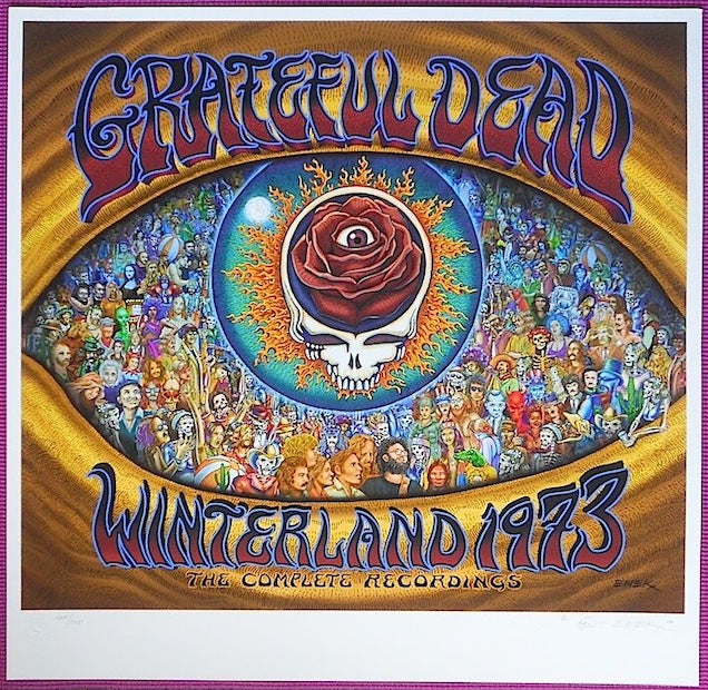 2008 Grateful Dead - Winterland 1973 Glclee Concert Poster by Emek