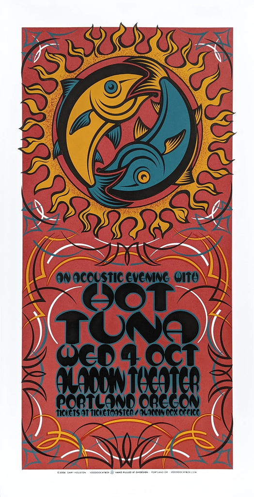 2006 Hot Tuna Silkscreen - Portland Concert Poster by Gary Houston