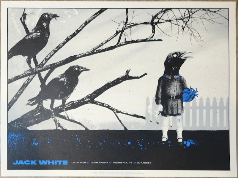 2018 Jack White - Henrietta Silkscreen Concert Poster by Silent Giants