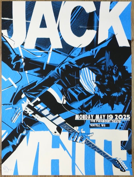 2025 Jack White - Seattle I Silkscreen Concert Poster by Matt Taylor