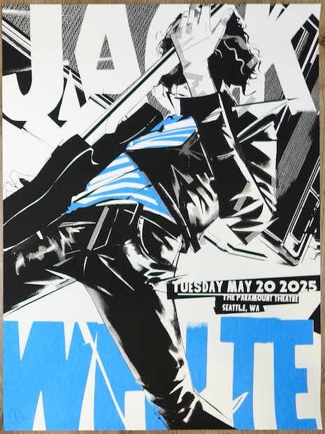 2025 Jack White - Seattle II Silkscreen Concert Poster by