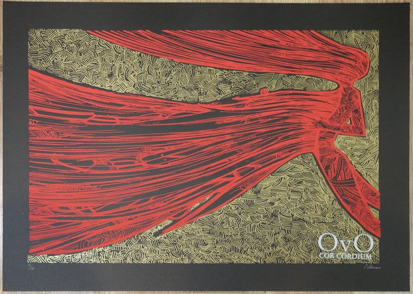 2011 Ovo - Cor Cordium Tour II (Right-side) Silkscreen Concert Poster by Malleus