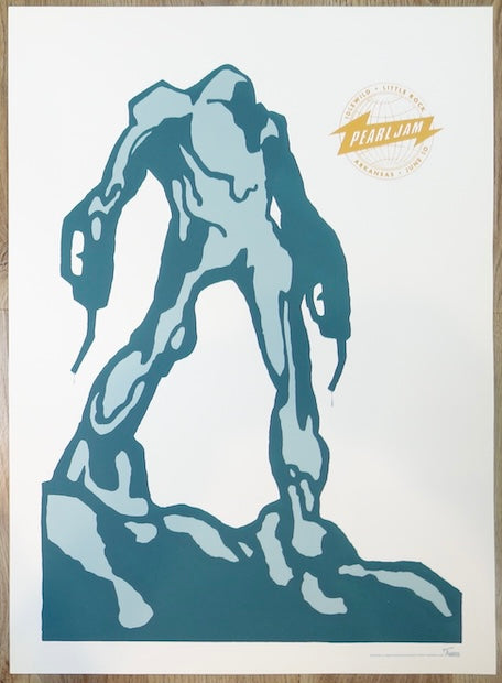2003 Pearl Jam - Little Rock Silkscreen Concert Poster by Ames