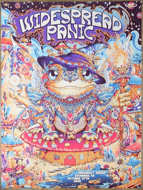 2023 Widespread Panic - Savannah I Silkscreen Concert Poster by Juan Ma Orozco