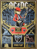2025 AC/DC - Las Vegas Silkscreen Concert Poster by Dayne Henry Jr.