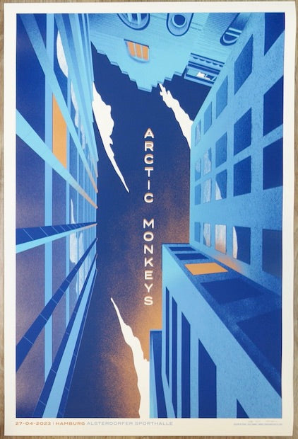 2023 Arctic Monkeys - Hamburg Copper Variant Concert Poster by Alex Hanke