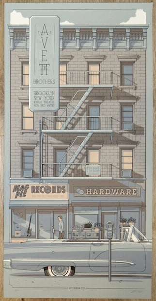 2022 The Avett Brothers - Brooklyn I Silkscreen Concert Poster by Charles Crisler