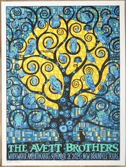 2024 The Avett Brothers - New Braunfels Silkscreen Concert Poster by Todd Slater