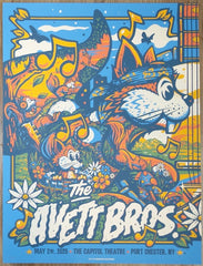2025 The Avett Brothers - Port Chester I Silkscreen Concert Poster by Mariano Arcamone
