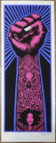2010 Erykah Badu - X-Large Fist Pink/Purple Silkscreen Handbill By Emek