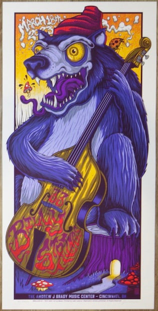 2023 Billy Strings - Cincinnati III Silkscreen Concert Poster by Jim Mazza