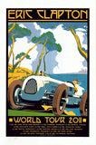 2011 Eric Clapton - World Tour Silkscreen Concert Poster by Firehouse