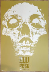 2014 Converge - Deathwish Fest Cambridge Gold Concert Poster by Jacob Bannon