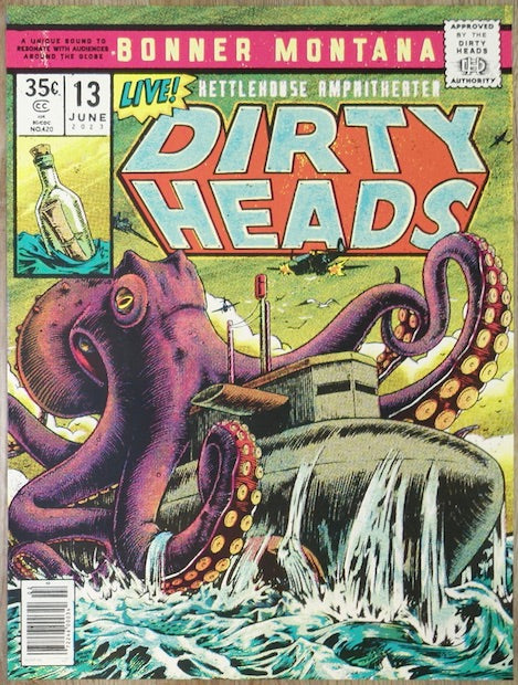 2023 Dirty Heads - Bonner Silkscreen Concert Poster by Twin Home Prints