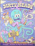 2023 Dirty Heads - Dallas Silkscreen Concert Poster by Burrito Breath