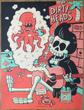 2024 Dirty Heads - Jacksonville Silkscreen Concert Poster by Stuffed Brain