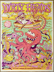 2026 Dirty Heads - Shakopee Silkscreen Concert Poster by Burrito Breath