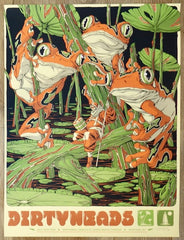 2026 Dirty Heads - Wantagh Silkscreen Concert Poster by Mike Fudge
