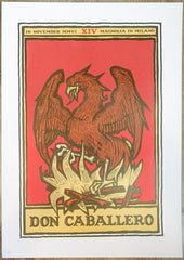 2006 Don Caballero - Milan Silkscreen Concert Poster by Malleus