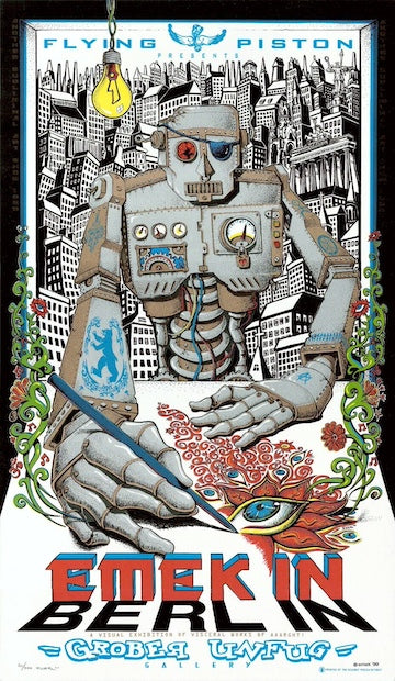 1999 Emek in Berlin - Silkscreen Poster by Emek