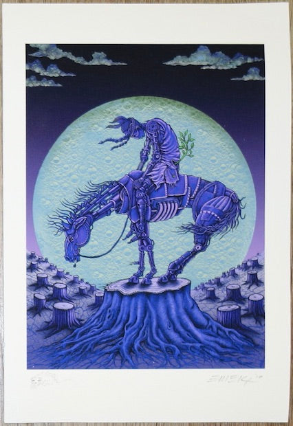 2010 End of the Trail - Dark Giclee Mini Print Handbill by Emek