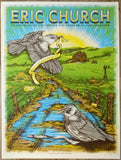 2023 Eric Church - Charleston I Silkscreen Concert Poster by Half Hazard Press