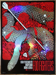 2023 Foo Fighters - Brisbane Foil Variant Concert Poster by Ken Taylor