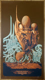 2008 Genghis Tron - East Coast Silkscreen Tour Poster by Aaron Horkey