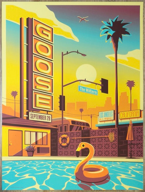 2023 Goose - Los Angeles Silkscreen Concert Poster by Add Noise
