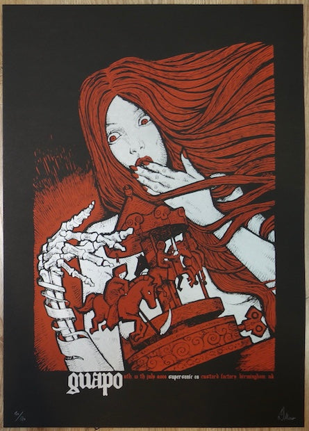 2008 Guapo - Supersonic Festival Silkscreen Concert Poster by Malleus