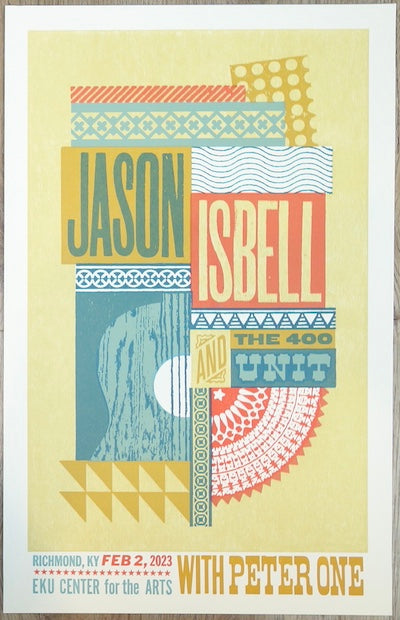 2023 Jason Isbell - Richmond Letterpress Concert Poster by Brad Vetter