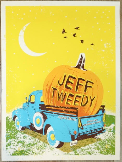 2024 Jeff Tweedy - Buffalo Silkscreen Concert Poster by Showdeer