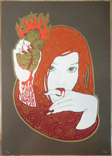2008 Joan As Policewoman - Milan Silkscreen Concert Poster by Malleus