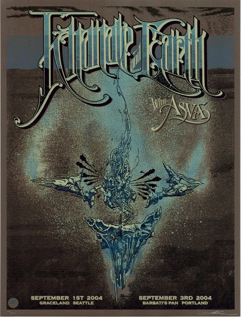 2004 Khanate - Seattle/Portland Concert Poster by Aaron Horkey/Burlesque