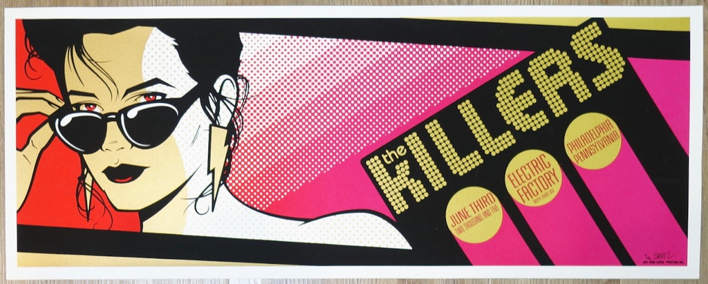 2005 The Killers - Philadelphia Silkscreen Concert Poster by Todd Slater