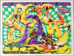 2024 King Gizzard - Troutdale Silkscreen Concert Poster by Jason Galea