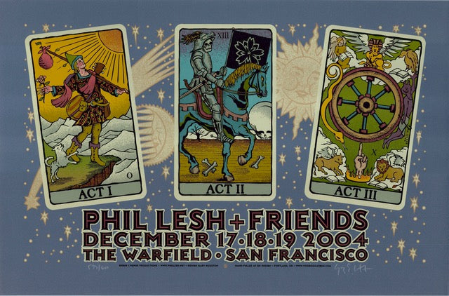 2004 Phil Lesh - San Francisco Silkscreen Concert Poster by Gary Houston